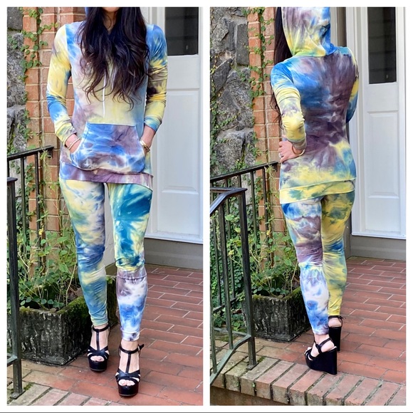 2 Piece Tie Dye Hoodie and pants set 
Fabulous - Picture 2 of 6